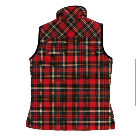 New nwt J.Crew Tartan Plaid Mountain Puffer Vest small - Picture 9 of 13